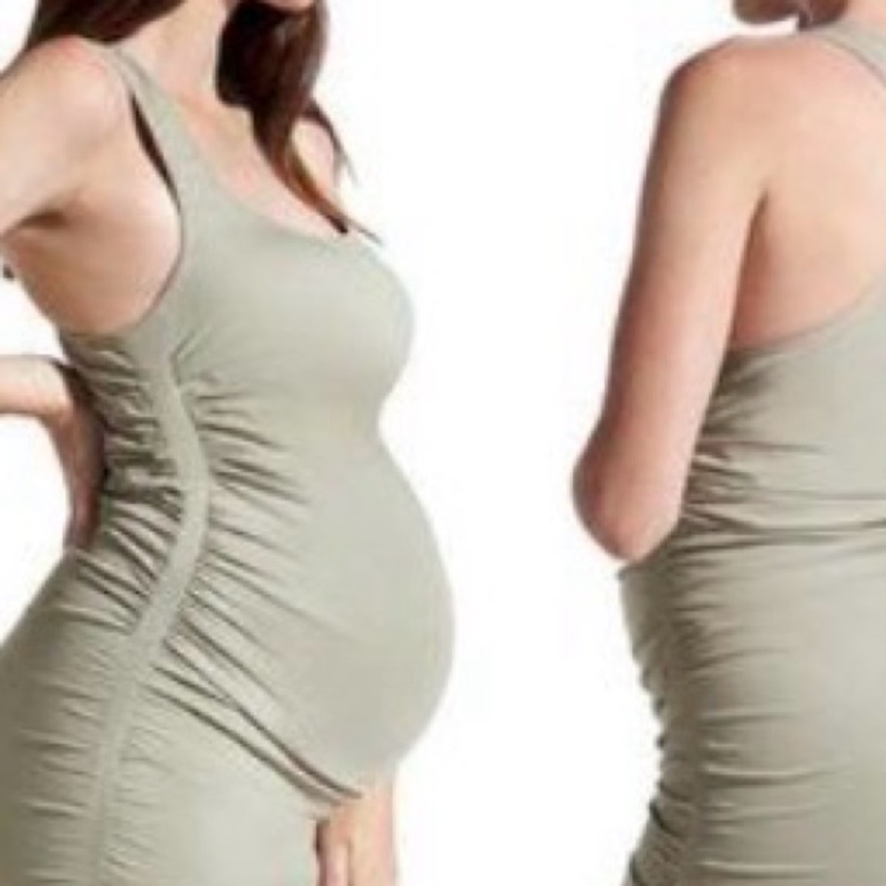 BLANQI maternity Olive Green Mini Dress